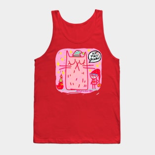 Pinky meowy captain's cat Tank Top